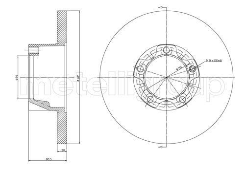 Fri.tech BD0758 Brake disc BD0758