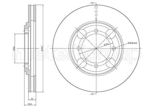 Fri.tech BD0304 Brake disc BD0304