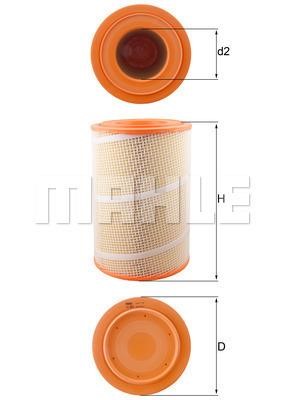 Mahle/Knecht LX 2021 Air filter LX2021