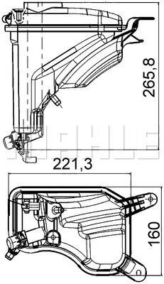 Coolant tank BMW X1: CRT207000S Mahle/Behr Expansion tank