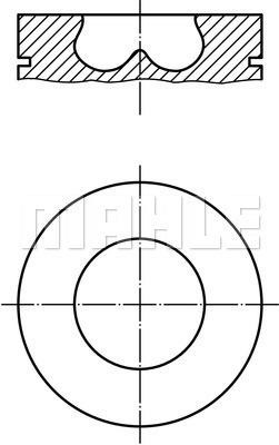 013PI00107002 Mahle Original Piston set