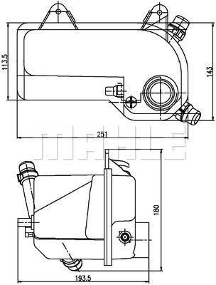 CRT204000S Mahle/Behr Expansion tank
