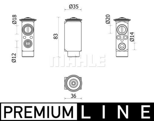 AVE148000P Mahle/Behr Air conditioner expansion valve