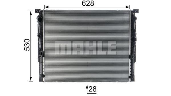 Engine cooling radiator Mahle/Behr CR 2196 000P