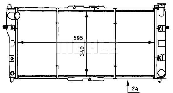 Mahle&#x2F;Behr Radiator, engine cooling – price