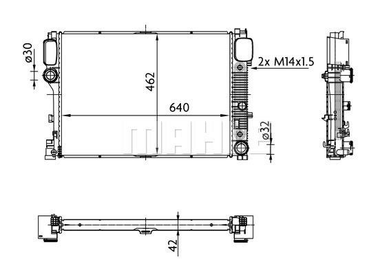 Mahle/Behr Engine cooling radiator – price 933 PLN