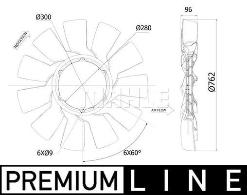 CFW86000P Mahle/Behr Fan impeller