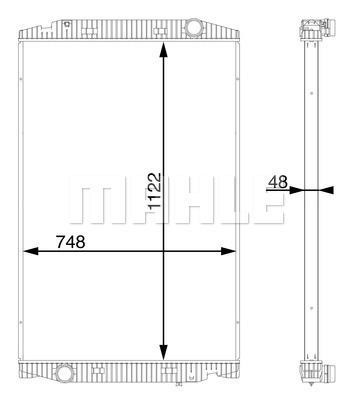 Mahle/Behr CR 112 000S Radiator, engine cooling CR112000S