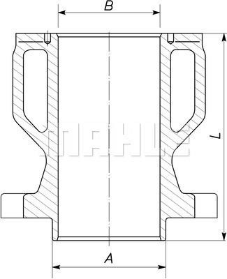 004WN0501 Mahle Original Cylinder liner