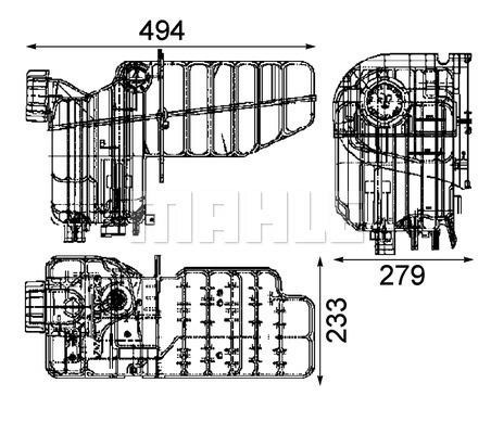 Mahle/Behr Expansion tank – price [object Object] PLN