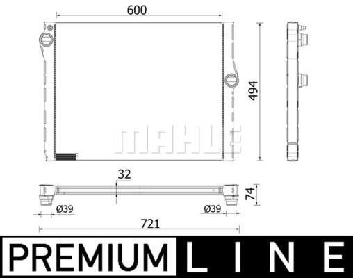 Mahle/Behr CR 2333 000P Radiator, engine cooling CR2333000P