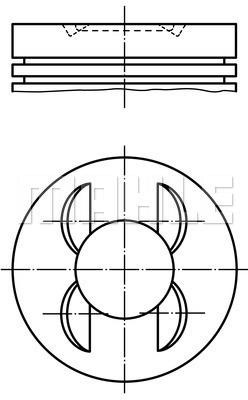 Mahle Original 028 PI 00153 001 Piston set 028PI00153001