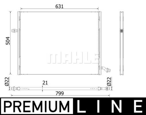 Engine cooling radiator Mercedes eSprinter: CIR37000P Mahle/Behr Engine cooling radiator