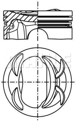 Mahle Original 028 PI 00117 002 Piston set 028PI00117002