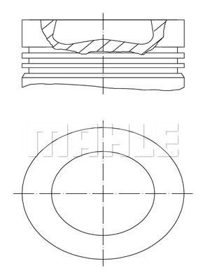 Mahle Original 028 PI 00155 000 Piston set 028PI00155000