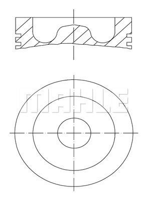 061PI00142000 Mahle Original Piston set