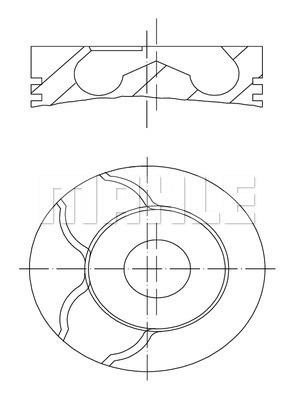 Mahle Original 028 PI 00123 002 Piston set 028PI00123002