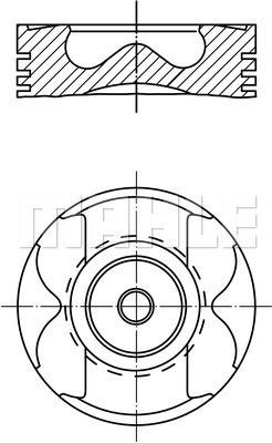 Mahle Original 001 PI 00182 000 Piston set 001PI00182000