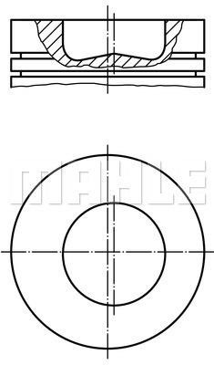 Mahle Original 007 PI 00110 000 Piston set 007PI00110000 007PI00110000 Mahle Original Piston set