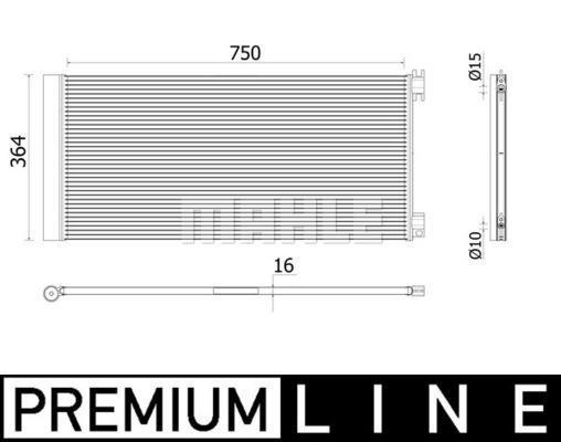 Air conditioner condenser Opel Vivaro: AC945000P Mahle/Behr AC Condenser