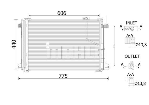 Mahle/Behr AC Condenser – price 611 PLN