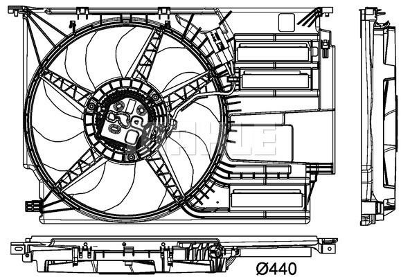 Mahle/Behr Hub, engine cooling fan wheel – price [object Object] PLN