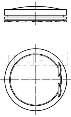 Mahle Original 001 PI 00172 001 Piston set 001PI00172001