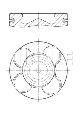 Mahle/Perfect circle 007 PI 00156 000 Piston set 007PI00156000