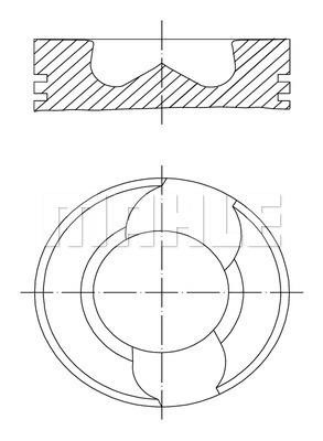 Mahle/Knecht 030 98 01 Piston 0309801