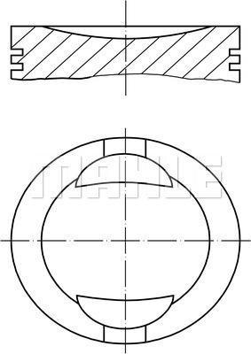 Mahle Original 034 69 02 Piston set 0346902