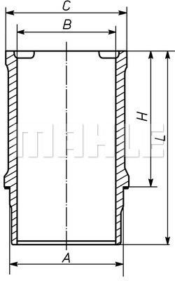 Mahle Original 039 WN 15 00 Cylinder liner 039WN1500