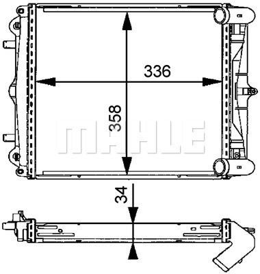 Mahle/Behr Engine cooling radiator – price [object Object] PLN
