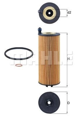 Mahle/Behr OX 1302D Oil Filter OX1302D