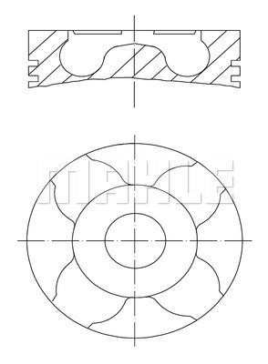 Mahle Original 038 45 02 Piston set 0384502