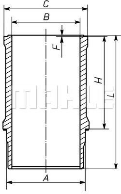 Mahle Original 233 WN 04 00 Liner 233WN0400