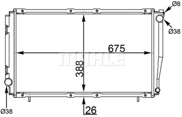 Mahle&#x2F;Behr Radiator, engine cooling – price