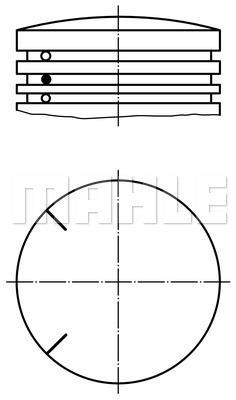 Mahle/Knecht 535 10 00 Piston 5351000