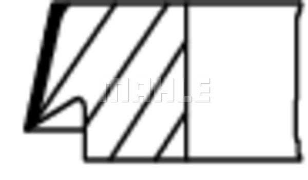 Piston Ring Kit Mahle/Knecht 011 RS 10110 0N0