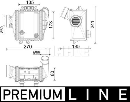 Mahle/Behr Intercooler, charger – price [object Object] PLN