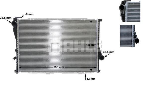 Mahle/Knecht Engine cooling radiator – price [object Object] PLN