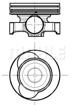 Mahle/Knecht 021 PI 00118 300 Piston 021PI00118300