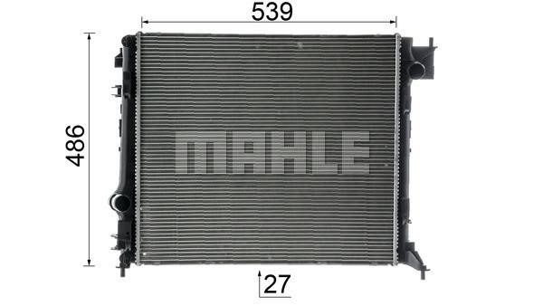 Mahle/Knecht CR 1967 000P Radiator, engine cooling CR1967000P