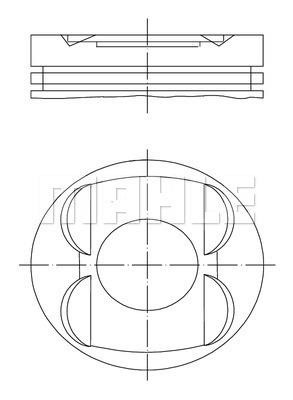 Mahle/Behr 607 PI 00119 002 Piston 607PI00119002