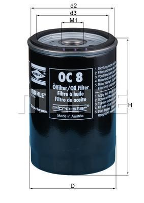 Mahle/Behr OC 1185 Oil Filter OC1185