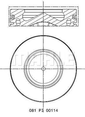 Mahle Original 081 PI 00114 001 Piston 081PI00114001