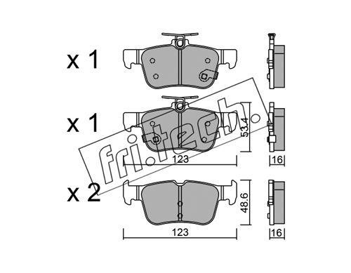 Fri.tech 10640 Brake Pad Set, disc brake 10640