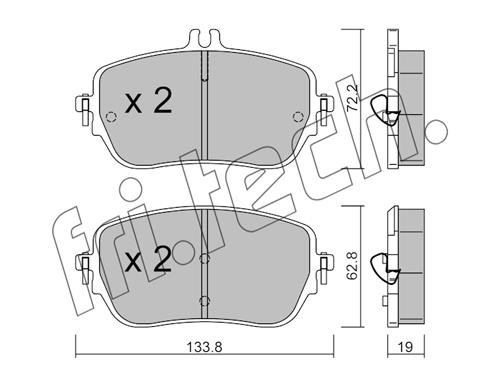 Fri.tech 1193.0 Brake Pad Set, disc brake 11930