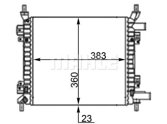 Mahle/Behr CR 2162 000S Radiator, engine cooling CR2162000S