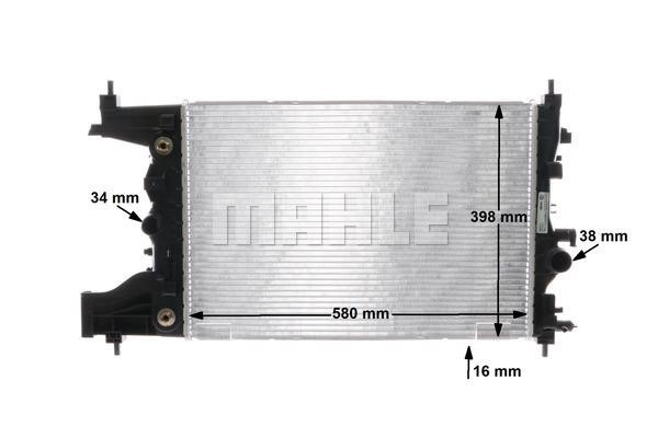 Engine cooling radiator Mahle/Behr CR 2114 000S