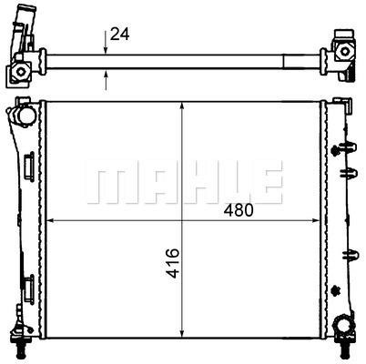 Mahle/Behr Engine cooling radiator – price [object Object] PLN